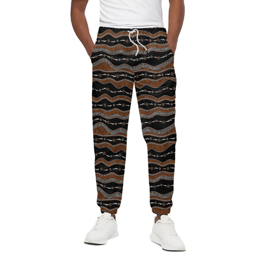 Australian Aboriginal Indigenous Print Cotton Pants