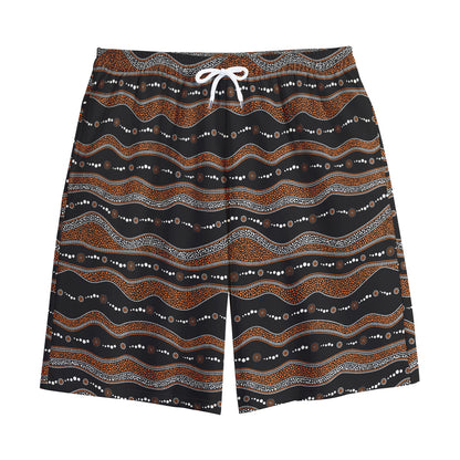 Australian Aboriginal Indigenous Print Cotton Shorts