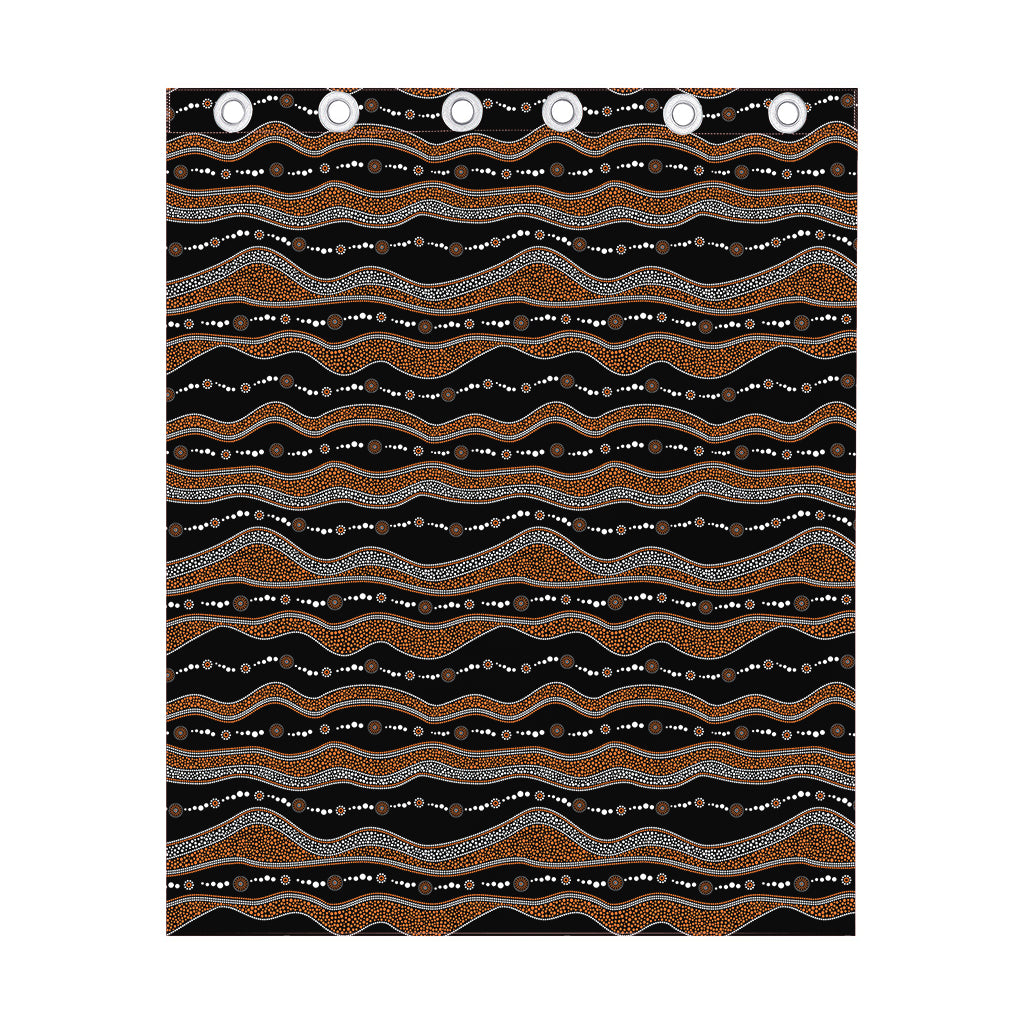 Australian Aboriginal Indigenous Print Curtain
