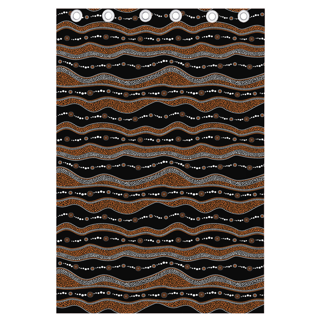 Australian Aboriginal Indigenous Print Curtain