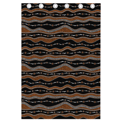 Australian Aboriginal Indigenous Print Curtain