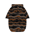 Australian Aboriginal Indigenous Print Dog Zip Up Hoodie
