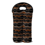 Australian Aboriginal Indigenous Print Double Neoprene Wine Tote