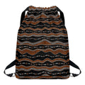 Australian Aboriginal Indigenous Print Drawstring Backpack
