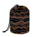 Australian Aboriginal Indigenous Print Drawstring Makeup Bag