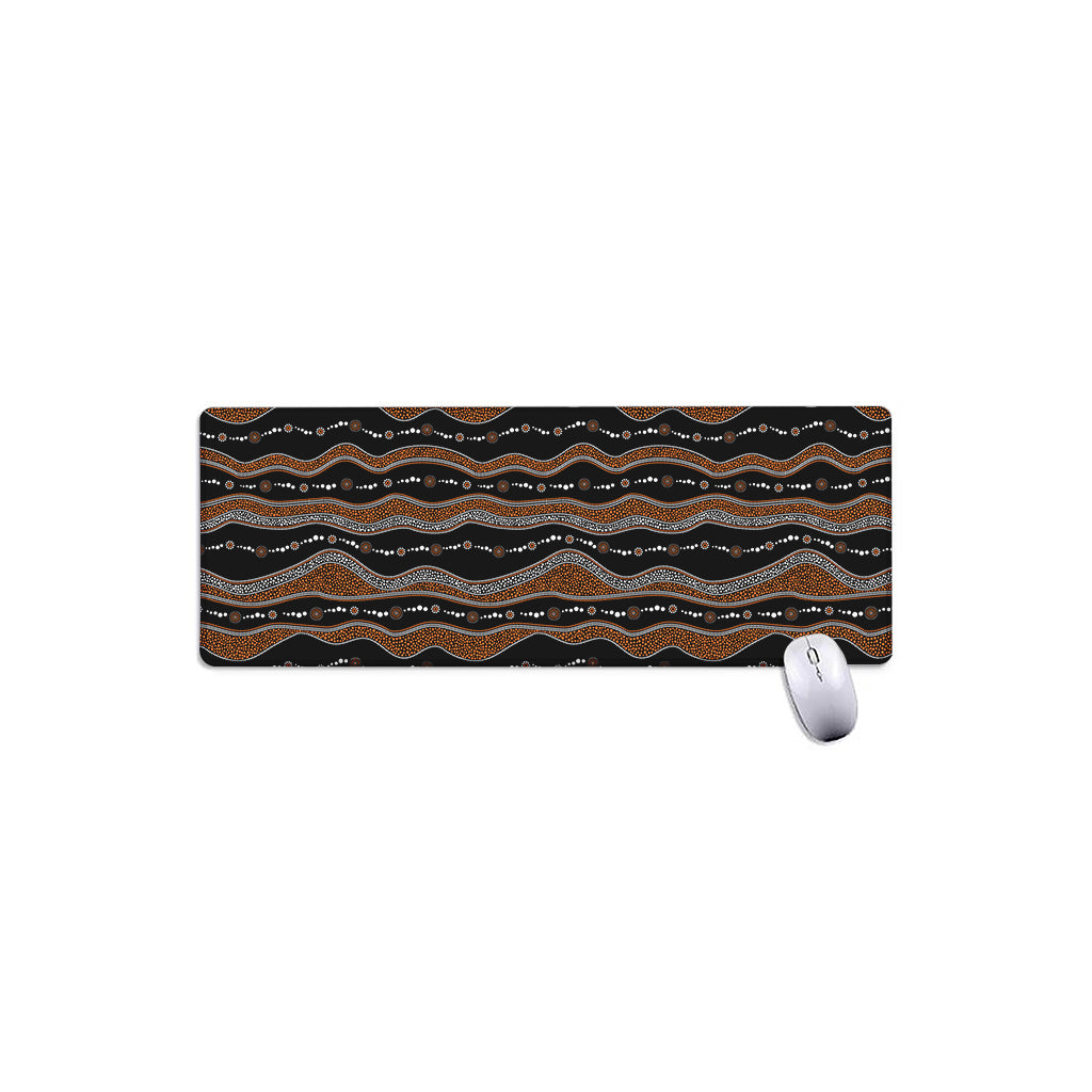 Australian Aboriginal Indigenous Print Extended Mouse Pad