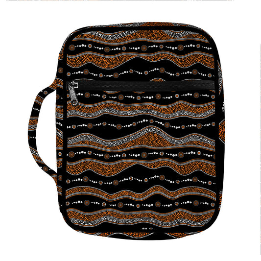 Australian Aboriginal Indigenous Print Front Pocket Bible Bag