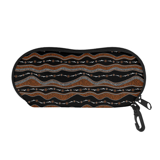 Australian Aboriginal Indigenous Print Glasses Case