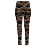 Australian Aboriginal Indigenous Print High-Waisted Pocket Leggings