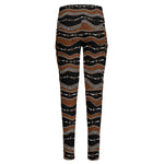 Australian Aboriginal Indigenous Print High-Waisted Pocket Leggings