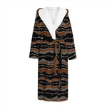 Australian Aboriginal Indigenous Print Hooded Bathrobe