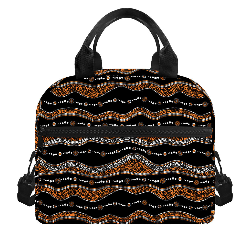 Australian Aboriginal Indigenous Print Insulated Lunch Bag