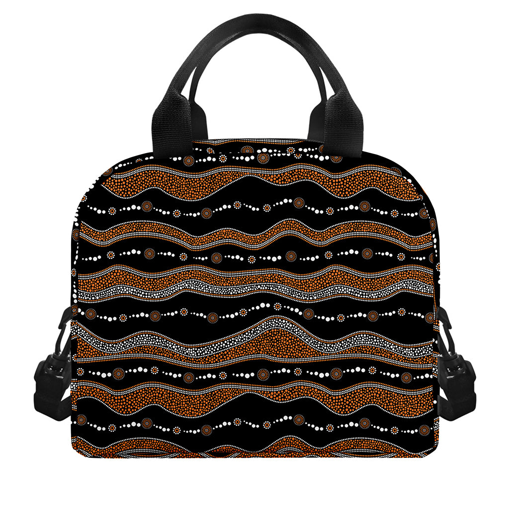 Australian Aboriginal Indigenous Print Insulated Lunch Bag