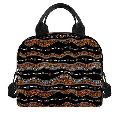 Australian Aboriginal Indigenous Print Insulated Lunch Bag