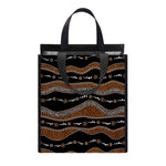Australian Aboriginal Indigenous Print Insulated Lunch Tote