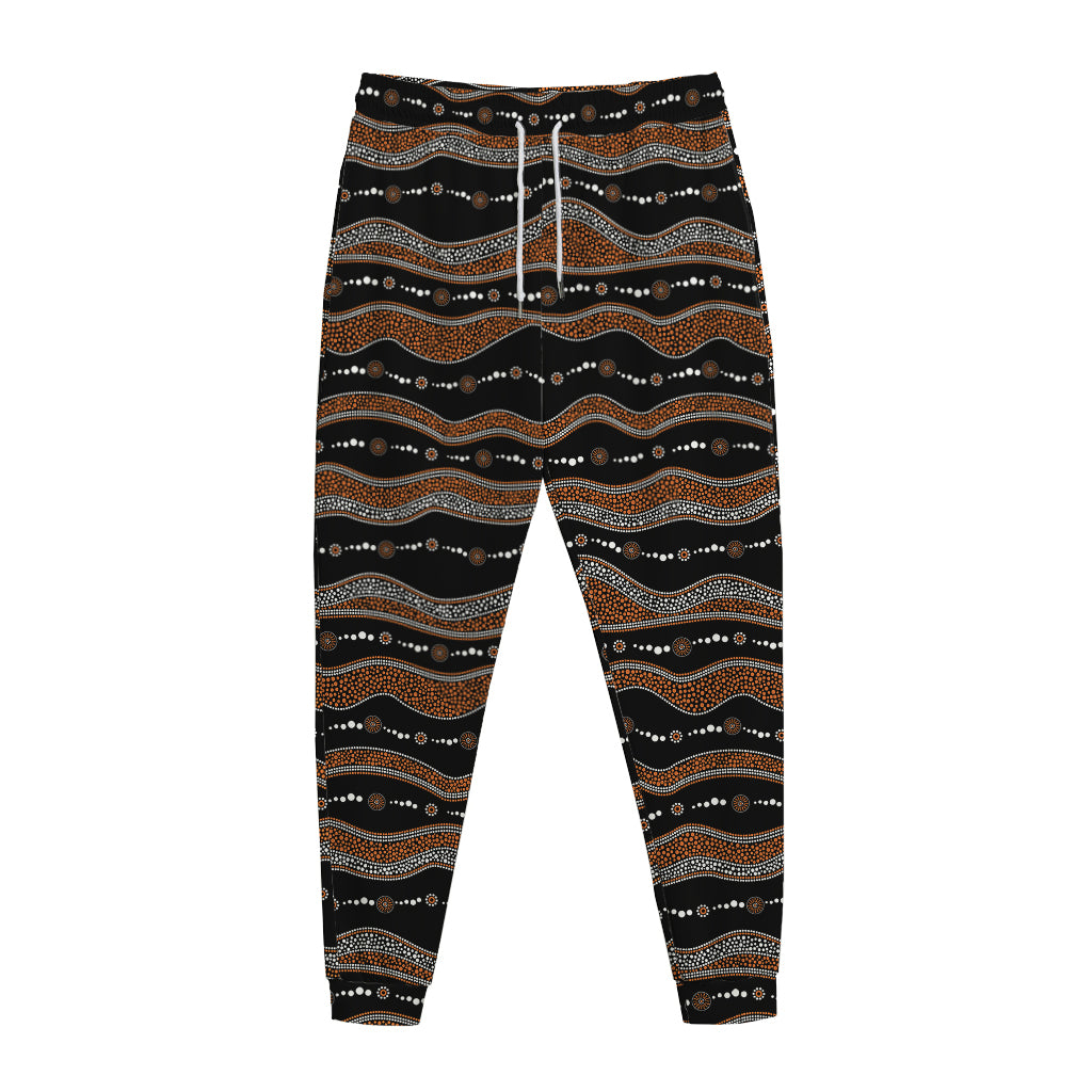 Australian Aboriginal Indigenous Print Jogger Pants