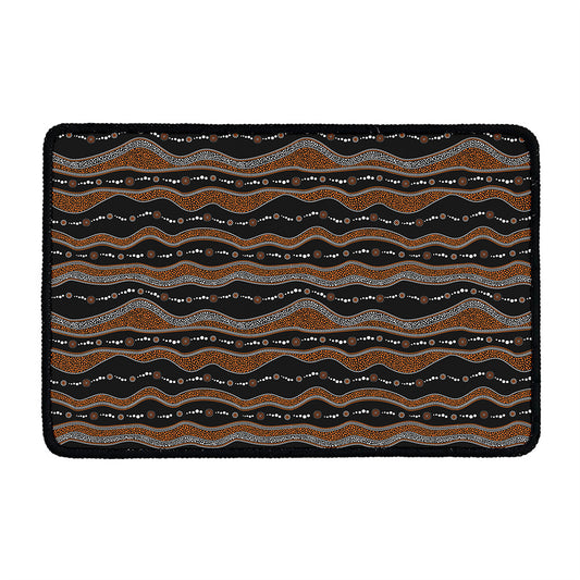 Australian Aboriginal Indigenous Print Kitchen Mat
