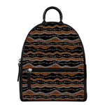 Australian Aboriginal Indigenous Print Leather Backpack