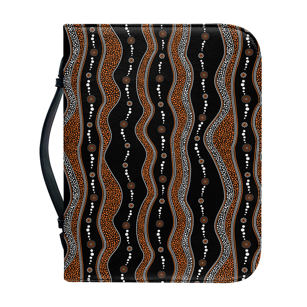 Australian Aboriginal Indigenous Print Leather Bible Cover