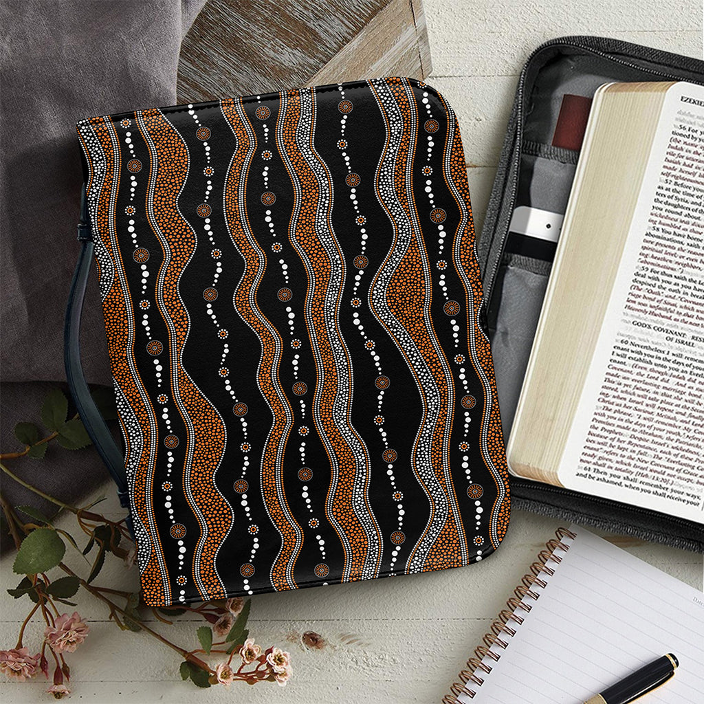 Australian Aboriginal Indigenous Print Leather Bible Cover