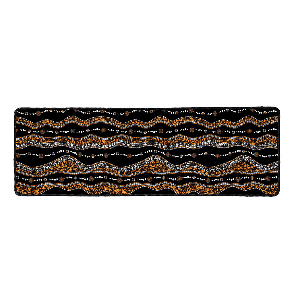 Australian Aboriginal Indigenous Print Long Kitchen Mat