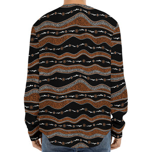 Australian Aboriginal Indigenous Print Long Sleeve Baseball Jersey