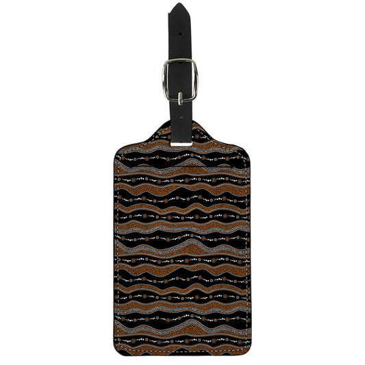 Australian Aboriginal Indigenous Print Luggage Tag