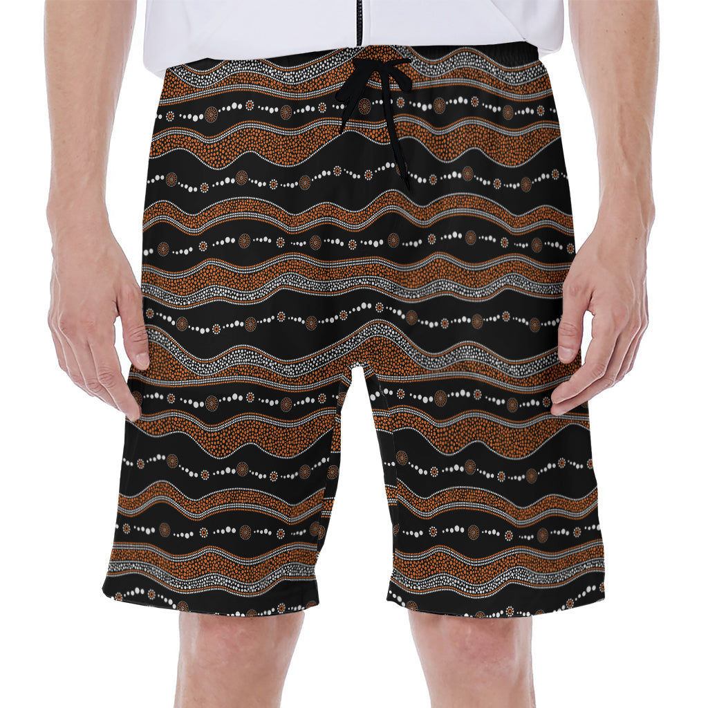 Australian Aboriginal Indigenous Print Men's Beach Shorts