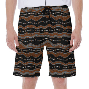 Australian Aboriginal Indigenous Print Men's Beach Shorts