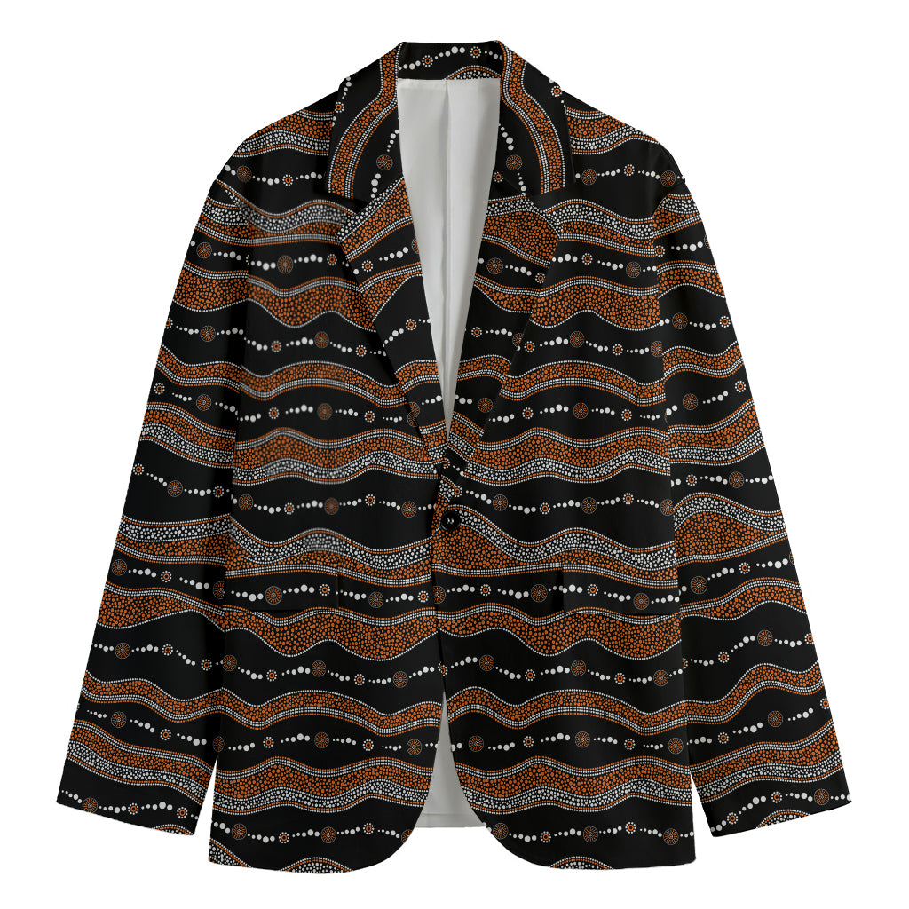 Australian Aboriginal Indigenous Print Men's Blazer