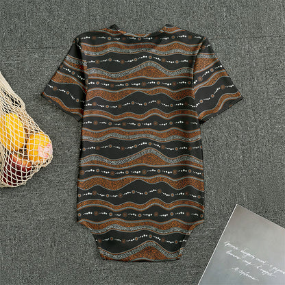 Australian Aboriginal Indigenous Print Men's Bodysuit