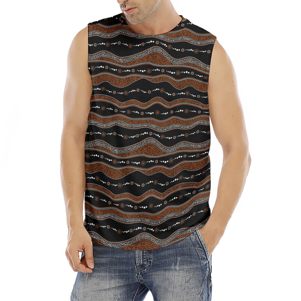 Australian Aboriginal Indigenous Print Men's Fitness Tank Top