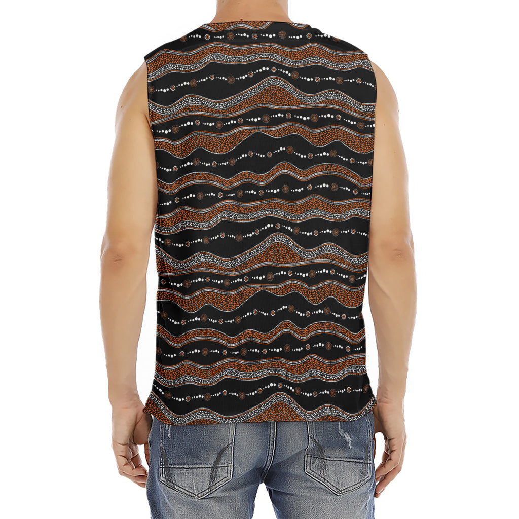 Australian Aboriginal Indigenous Print Men's Fitness Tank Top