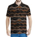 Australian Aboriginal Indigenous Print Men's Polo Shirt