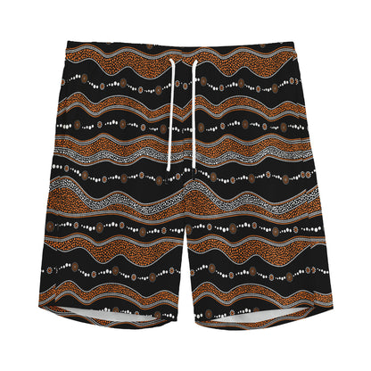 Australian Aboriginal Indigenous Print Men's Sports Shorts