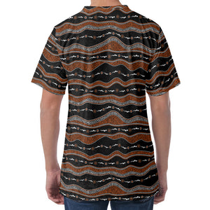 Australian Aboriginal Indigenous Print Men's Velvet T-Shirt