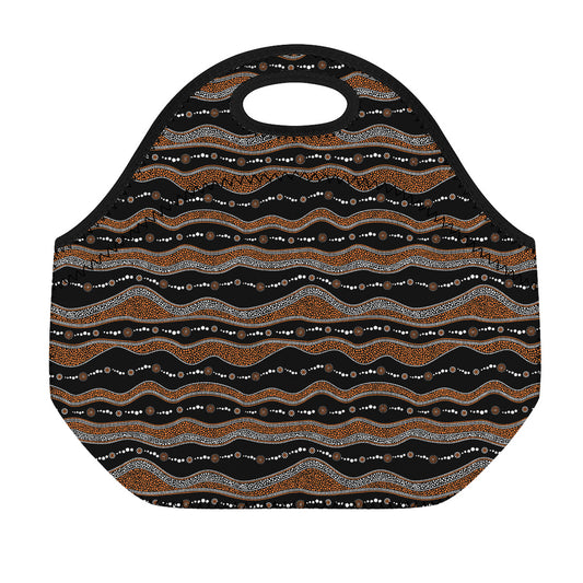 Australian Aboriginal Indigenous Print Neoprene Lunch Bag