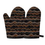 Australian Aboriginal Indigenous Print Oven Mitts