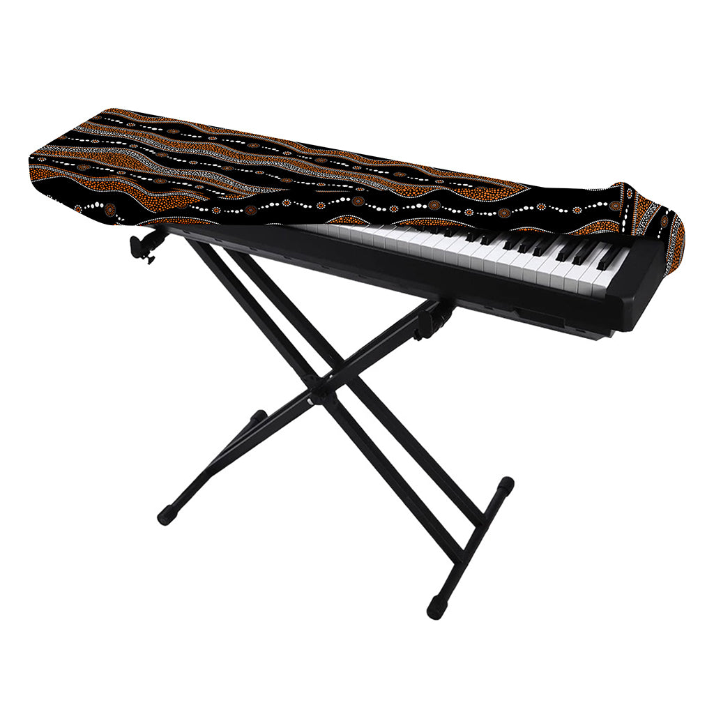 Australian Aboriginal Indigenous Print Piano Keyboard Cover