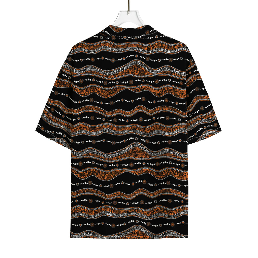 Australian Aboriginal Indigenous Print Rayon Hawaiian Shirt