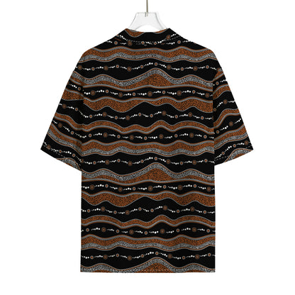 Australian Aboriginal Indigenous Print Rayon Hawaiian Shirt