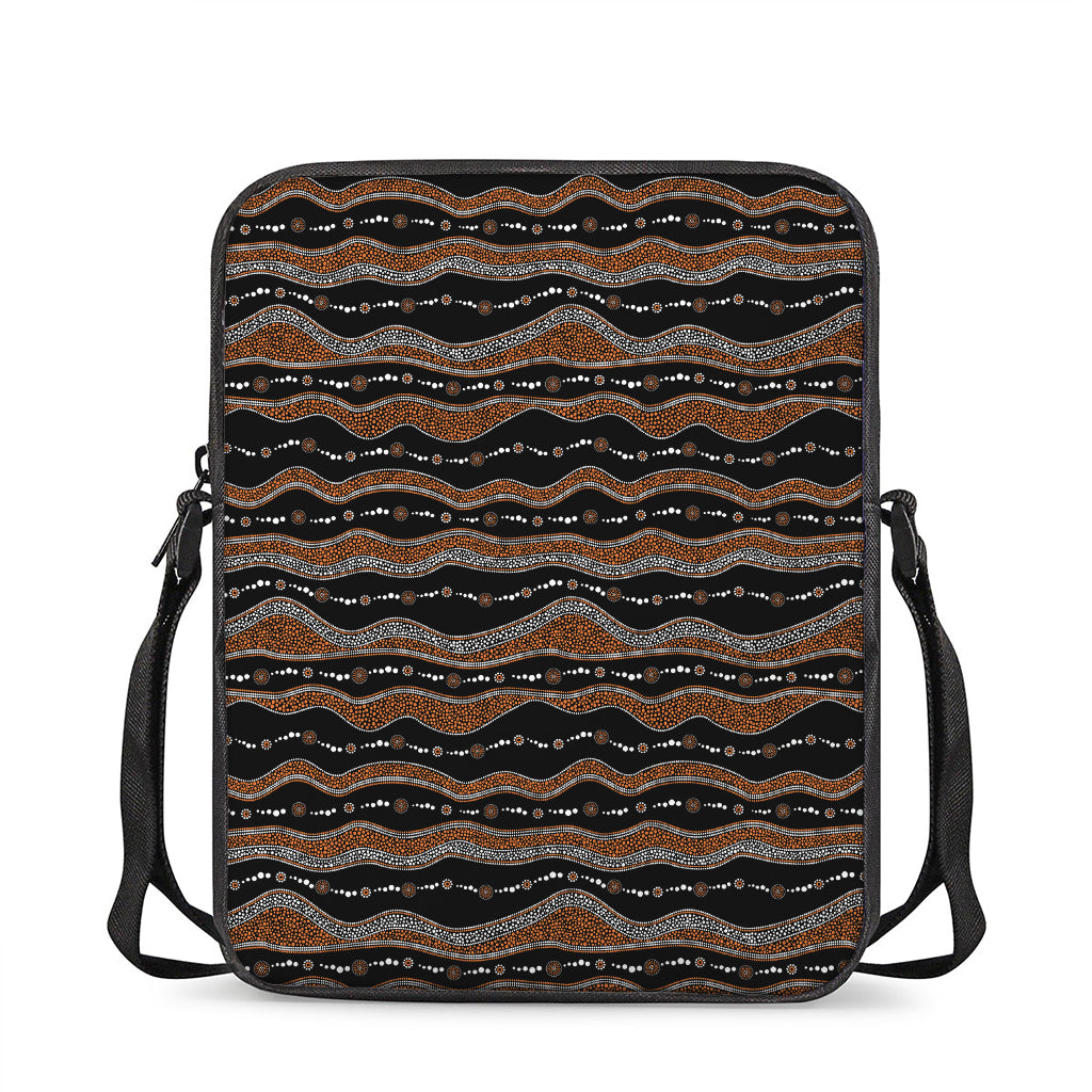 Australian Aboriginal Indigenous Print Rectangular Crossbody Bag