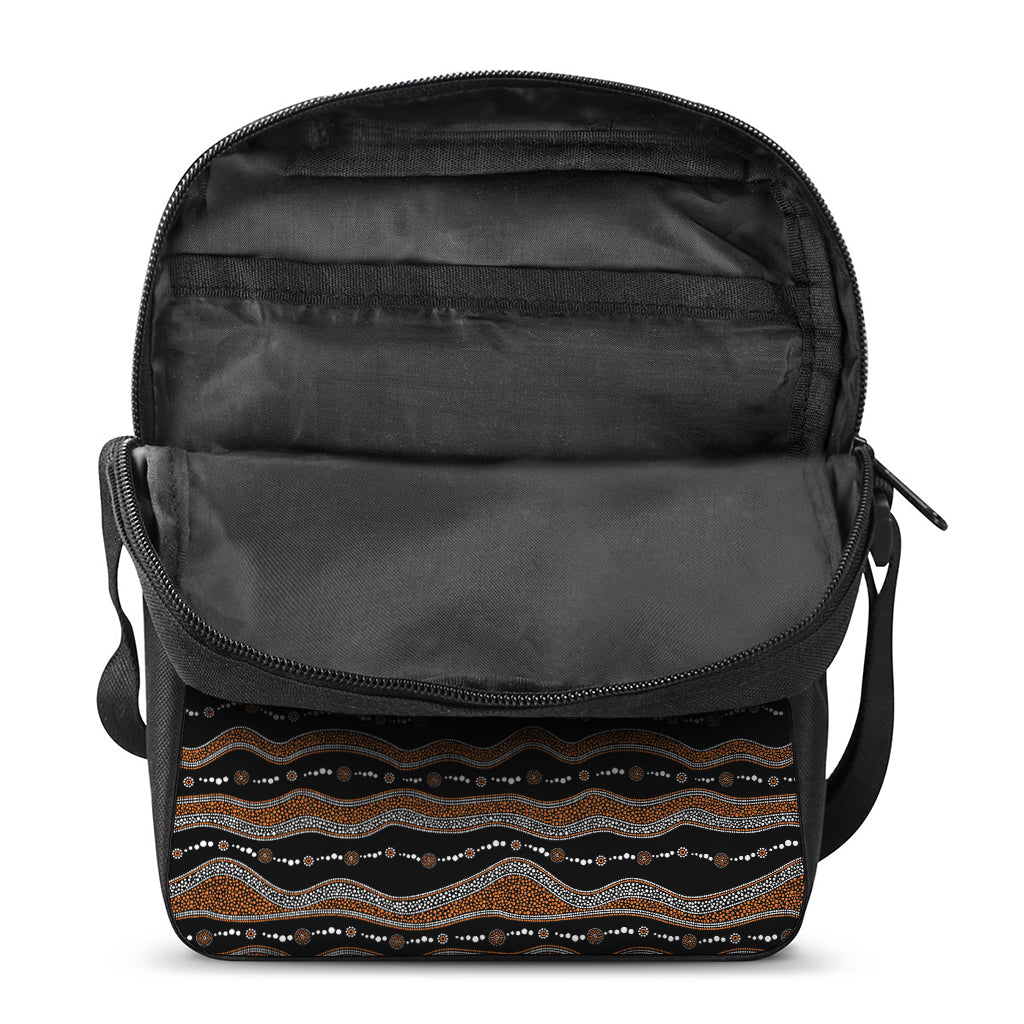 Australian Aboriginal Indigenous Print Rectangular Crossbody Bag