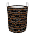 Australian Aboriginal Indigenous Print Round Laundry Basket