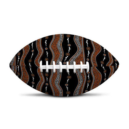 Australian Aboriginal Indigenous Print Rugby Ball