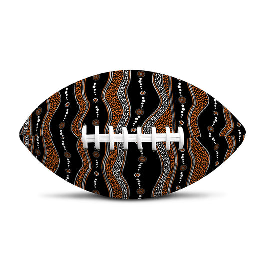 Australian Aboriginal Indigenous Print Rugby Ball