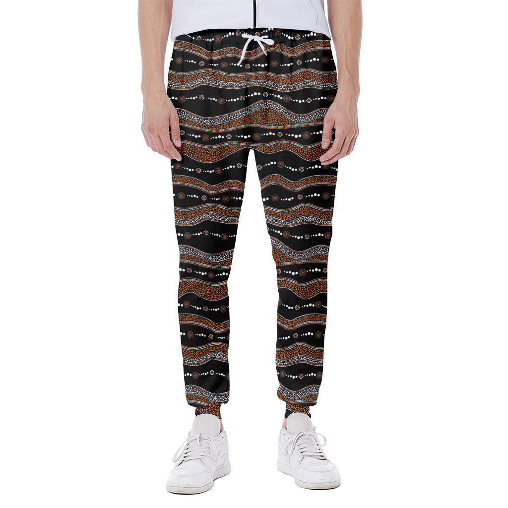 Australian Aboriginal Indigenous Print Scuba Joggers