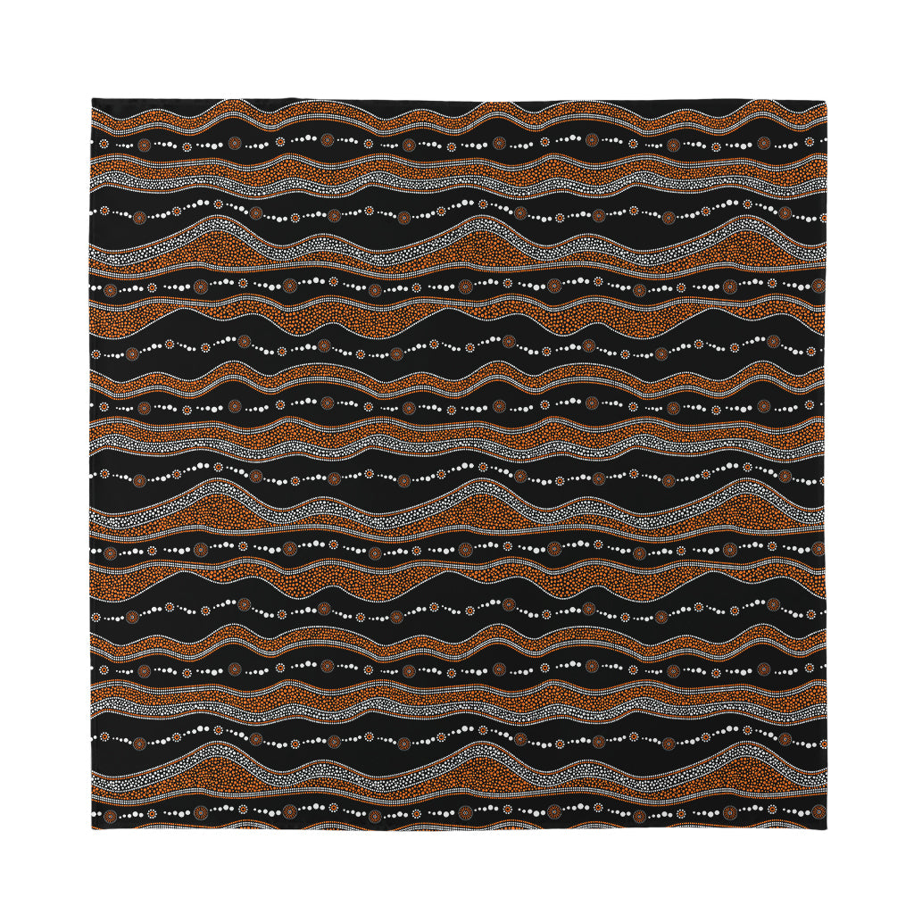 Australian Aboriginal Indigenous Print Silk Bandana