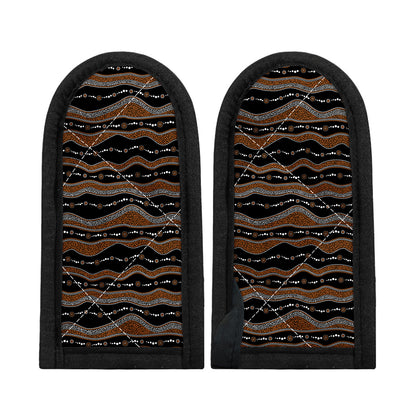 Australian Aboriginal Indigenous Print Skillet Handle Cover
