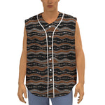 Australian Aboriginal Indigenous Print Sleeveless Baseball Jersey